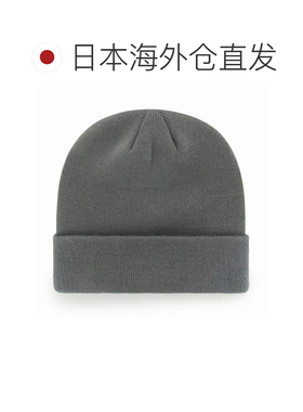 日本直邮'47 Yankees Raised Cuff Knit 翻边针织帽 炭灰色配黑色