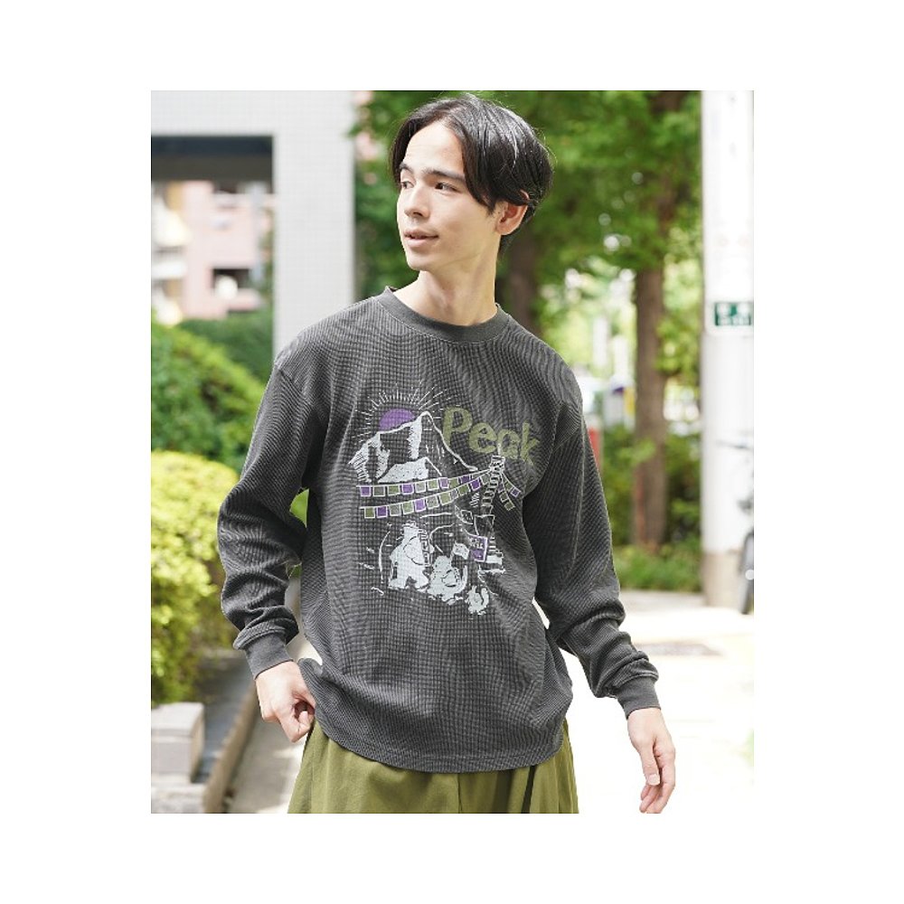 1h可退 日本直邮COBMASTER × titicaca 男女同款 羽织感 卡通联T - 图0