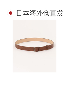 日本直邮florge男女同款无孔调节方扣PU皮带 U480【付后1h可退】