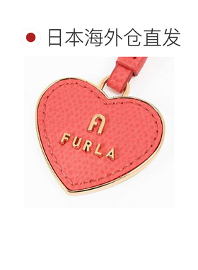 日本直邮Furla 钥匙扣 CAMELIA 山茶花心形女士橙色 WR00434 AME0