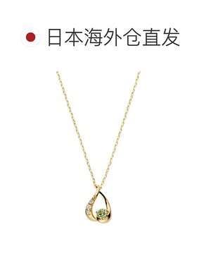 日本直邮VENDOME AOYAMA 10K黄金钻石橄榄石石榴石茶晶蓝晶紫晶项