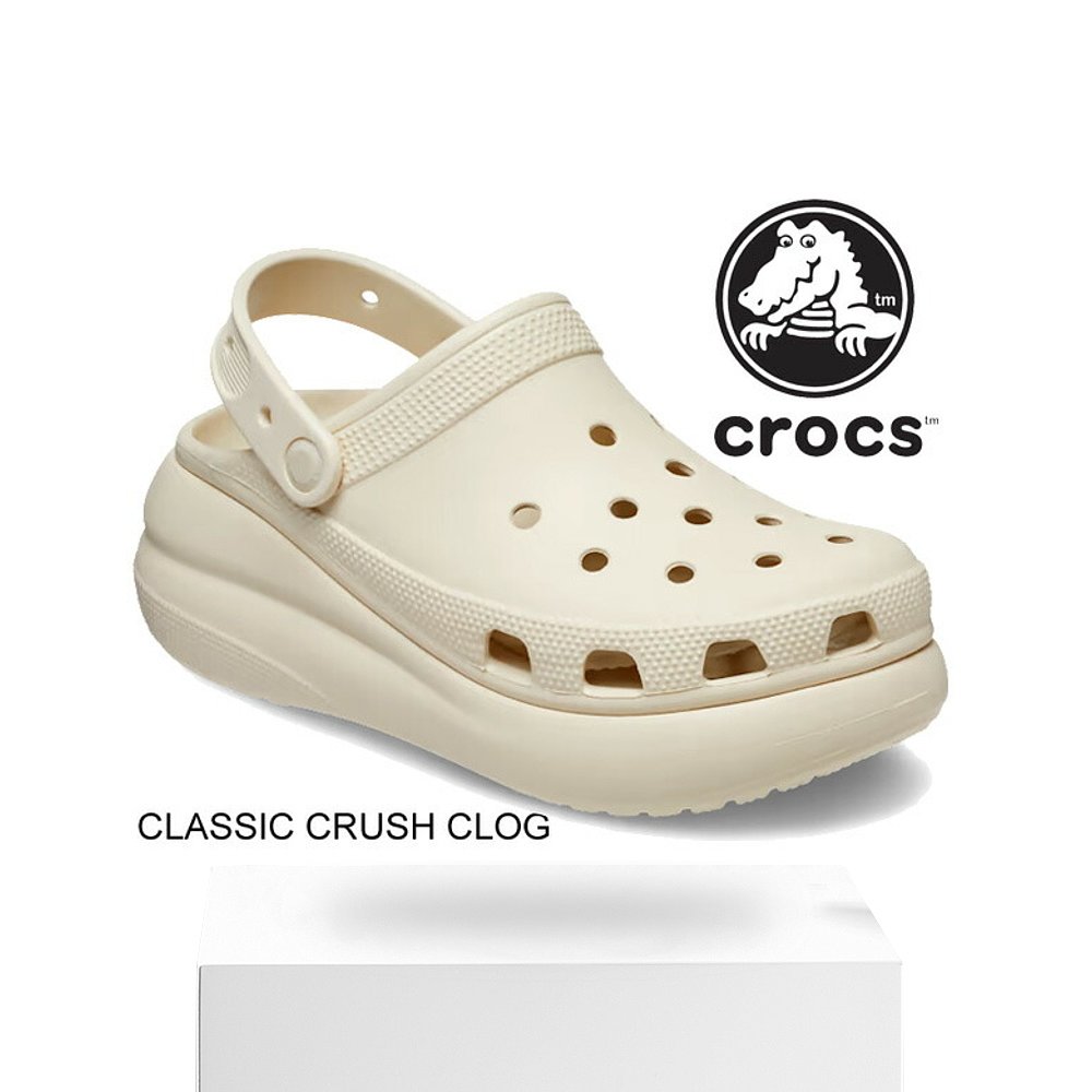 日本直邮crocs CLASSIC CRUSH CLOG BONE 207521-2y2 凉鞋 Mule B - 图3