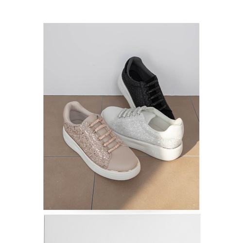 1h可退 日本直邮RANDA 女士 闪片装饰鞋面 华丽休闲板鞋 PH36010 - 图3