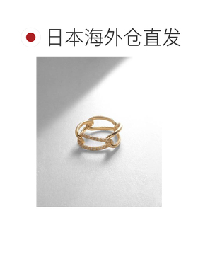 日潮跑腿COCOSHNIK K18小石铁环戒指 黄金 12 405-66312紫水晶