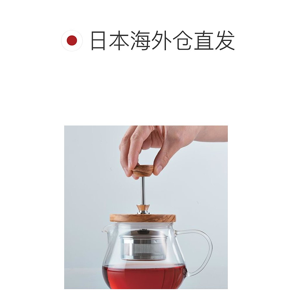 【日本直邮】hario茶具茶壶木制盖700ml TEO-70-OV经久耐用 - 图1