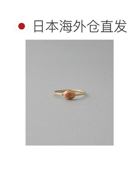 1h可退 日本直邮ete 女士 K10黄金 花蕊果實風 石榴石寶石 戒指 7