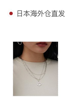 日本直邮AZUL BY MOUSSY 女士透雕三连硬币项链 250HAB56540K
