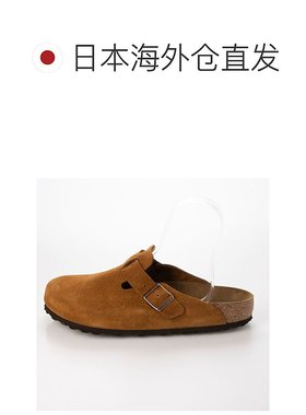 【日本直邮】Birkenstock女士鞋子黄色平底圆头凉鞋包头系带绒面