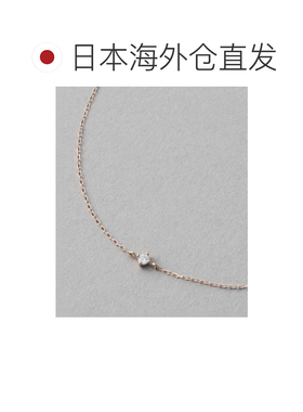 日本直邮ete 女士 K10玫瑰金 闪耀钻石手链 750513