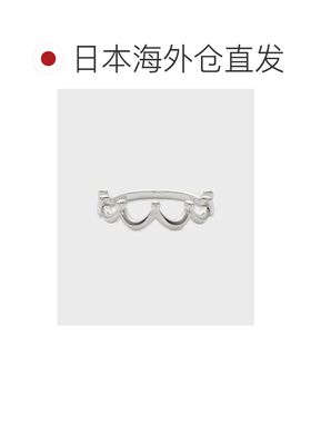 日本直邮NOJESS 女装 简约银色皇冠小指戒指 设计感叠戴款 302541