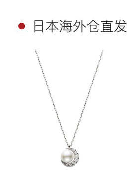 日本直邮VENDOME AOYAMA ayako白金珍珠钻石项链 APVN178240PA