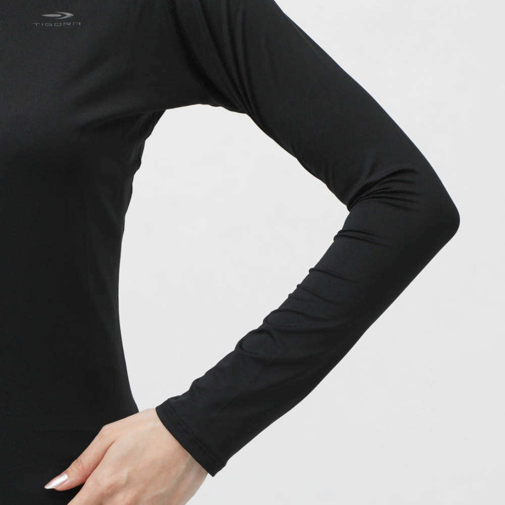 日本直邮TIGORA 女士长袖压缩基础内搭T恤 TR-3F2025UT 运动瑜伽,淘宝优惠券,粉丝福利购,淘宝优惠卷