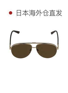 日本直邮Gucci 男士太阳镜 GG1098S 002 金色/黑色