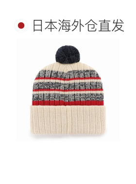 日本直邮47brand 红袜 Tavern '47 Cuff Knit 针织帽 毛线帽 翻边