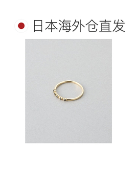 日本直邮Jouete 女士 K10黄白金黑曜石戒指 032538