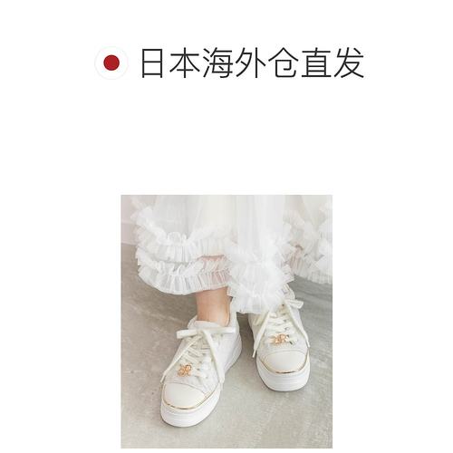 1h可退 日本直邮RANDA 女装 2WAY设计 绒毛风格 板鞋 多功能鞋带 - 图1