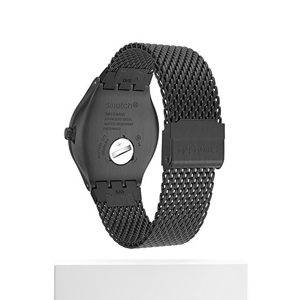 天猫国际日本直购日本直购swatch斯沃琪男士黑色圆表盘休闲手表 YWM403M简约大气3