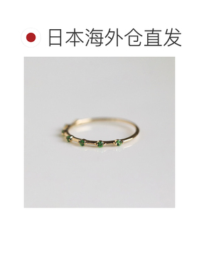 日本直邮cui-cui 女士 绿色石榴石戒指 K10黄金 756778