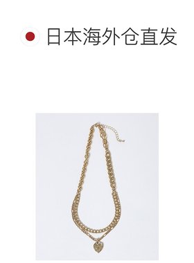 1h可退 日本直邮JEANASIS 女士 SILVER925镀层 心形双链项链 6326