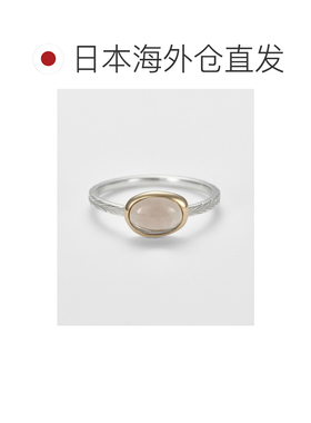 日本直邮agete 阿卡朵 女士 银925镀金烟灰色石英【付后1h可退】