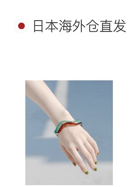 1h可退 日本直邮SMELLY 女士透明波浪纹双件套手镯 叠戴设计 清爽