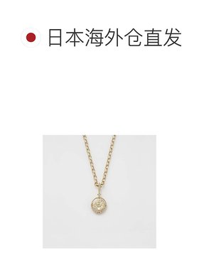 日本直邮日潮 agete 阿卡朵K10硬币吊坠白色 均码钻石女性饰品