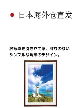 日本直邮Hakuba白马相框 A3伸 木制 亚克力板 棕FWMM01-BRA3N