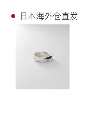 1h可退 日本直邮COCOSHNIK 女士 银质 平面编织风戒指 简约百搭