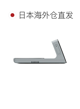 日本直邮BRAUN BC21G 薄数字闹钟带 Qi 无线充电140 毫米灰色