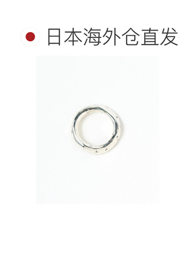 日本直邮e.m. 女士闪耀立体圆形银戒指 614202340【付后1h可退】