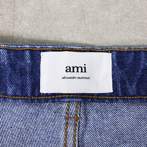 日本直邮AMI PARIS 直筒牛仔裤 UTR500 DE0016 女士牛仔裤直筒裤5 - 图3