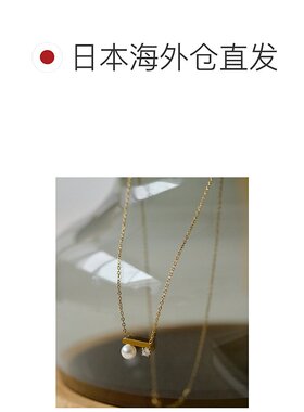 1h可退 日本直邮ear PAPILLONNER 女士 珍珠×水晶 不对称设计项