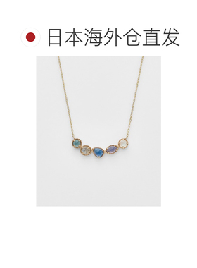 日本直邮agete 阿卡朵 女士 多石项链（蓝调海色【付后1h可退】