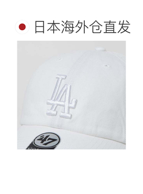 日本直邮NEW ERA 47BRAND道奇队LA棒球帽柔软棉质白色帽子