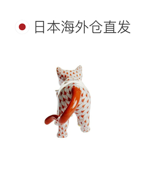 日本直邮HEREND 人偶 VH 咬着小猫的猫 05551