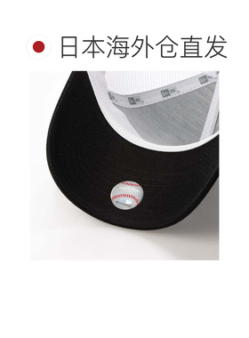 日本直邮NEW ERA 纽约洋基队基本款9FORTY可调节卡车帽 黑白色