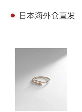 日潮跑腿COCOSHNIK 钻石拱形开缝戒指