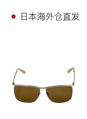 日本直邮古驰 太阳镜 男士品牌 GUCCI GG0821S 银色/棕色