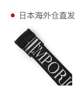 Emporio Armani EA7 男士黑色织带腰带 (7x000089 af1431