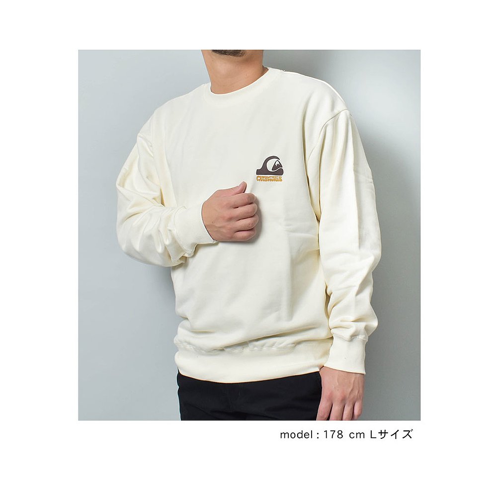 日本直邮QUIKSILVER ANDY CREW SWEAT 男士 QPO234065 卫衣上衣宽 - 图0