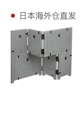 日本直邮LADONNA 6栏立式对折合页相框摆台棕色MA63-60-DBR