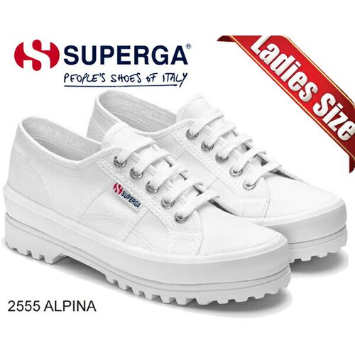 日本直邮SUPERGA 2555 ALPINA WHITE s00f4b0-901 白色女士运动鞋 - 图3