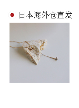日本直邮cui-cui 女装 0.1ct香槟钻石 K10YG可调节链条项链 78378