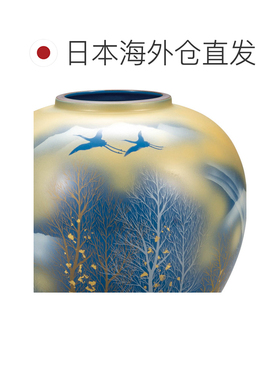 日本直邮九谷烧礼品包装8号花瓶绢之木花瓶人气礼品结婚礼物回礼
