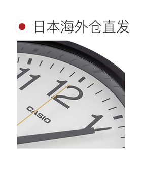 日本直邮Casio卡西欧挂钟电波黑色直径30.5厘米家居饰品