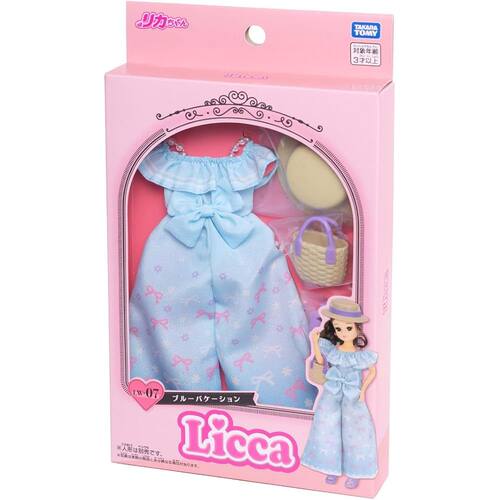 【日本直邮】多美 Licca-chan LW-07 蓝色度假换装角色扮演玩具 3 - 图3