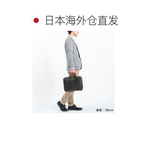 日本直邮 PELLE MORBIDA 公文包薄角板 Capitano 通勤包男士 A4 - 图1