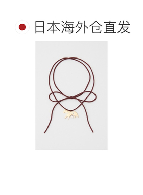 日本直邮SLY 女士 马形吊坠项链 星星装饰可调节麂皮风绳 030JAZ5