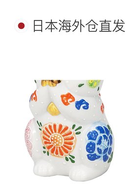 日本直邮九谷烧 3.2 号祈祷猫 白色 装饰物 护身符 招财猫