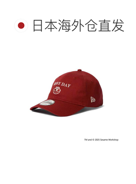 日本直邮NEW ERA 帽子 9TWENTY 芝麻街联名刺绣埃尔莫红